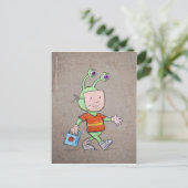 trick or treat briefkaart (Staand voorkant)