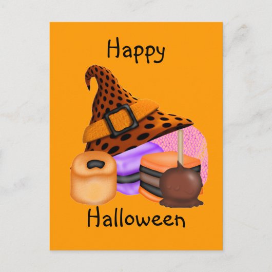Trick or treat briefkaart (Voorkant)