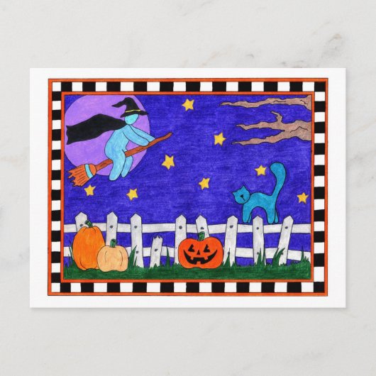 Trick or treat briefkaart (Voorkant)