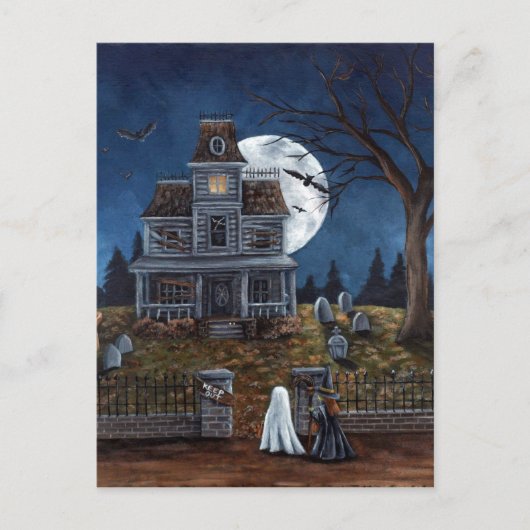 Trick or treat briefkaart (Voorkant)