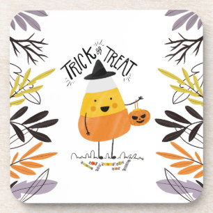 trick or treat Candy Corn Halloween   Onderzetter