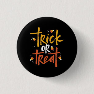 Trick or treat Candy Corn Halloween Ronde Button 3,2 Cm