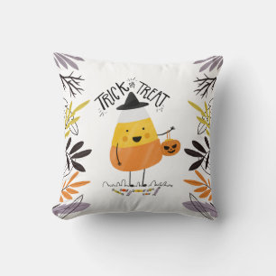 Trick or treat Candy Corn Halloween Sierkussens Kussen