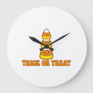 Trick Or Treat Candy Corn - Schattig Kawaii Feest Grote Klok
