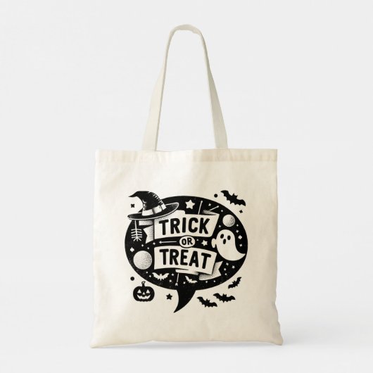 Trick or treat Canvas tas (Achterkant)