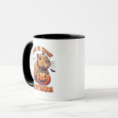 Trick or treat Capybara Halloween Mok (Voorkant links)