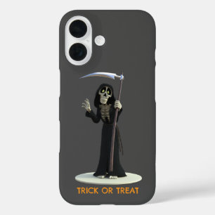 Trick or Treat. Cartoon Doodengeest iPhone 16 Hoesje