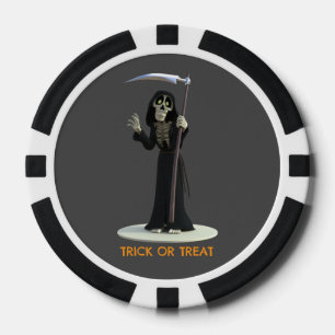 Trick or Treat. Cartoon Doodengeest Poker Chips