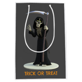 Trick or Treat. Cartoon Grim Reaper Medium Cadeauzakje