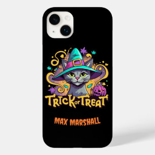 Trick or treat Cat - Nachtuil Roze Zwart Case-Mate iPhone 14 Plus Hoesje