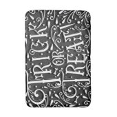 Trick or treat  Chalk Botten Halloween Badmat (Voorkant Verticaal)