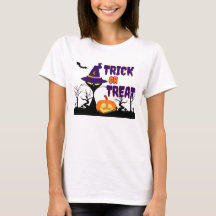 Trick or Treat - Chat d'Halloween - T-Shirt pour F
