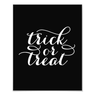 trick or treat Chic Halloween Art Print Foto Afdruk