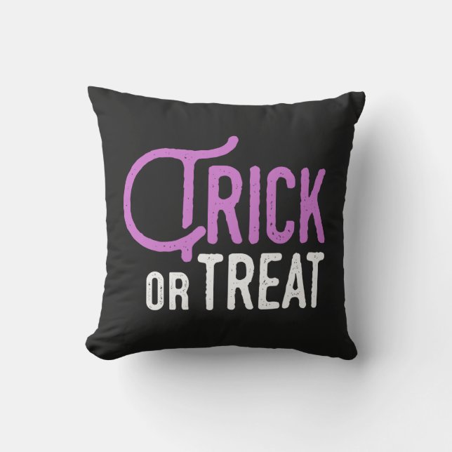 Trick or Treat | Coussin de Lancer pour Halloween (Recto)
