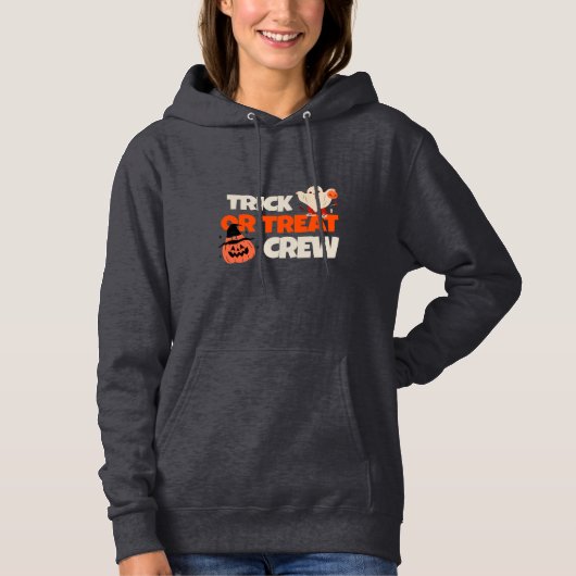 Trick or treat Crew Dames Hoodie (Voorkant)