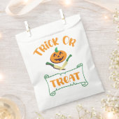 Trick or treat crossbones Halloween pompoen gezich Bedankzakje (Geknipt)