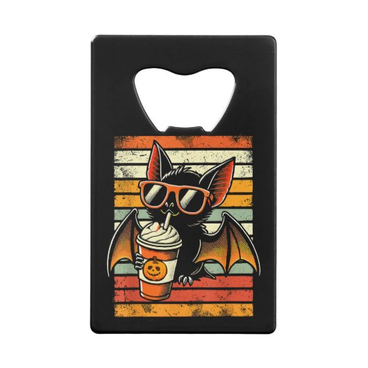 Trick or Treat Cute Bat Hipster Latte Funny Hallow (Devant)