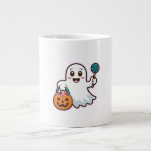 Trick or treat Cute Ghost Extra Grote Beker