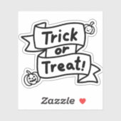 Trick or treat doodle sticker (Vel)