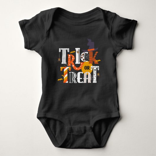 Trick or treat Festive Halloween Romper (Voorkant)