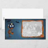 Trick or treat-fotomplate feestdagenkaart (Voorkant / Achterkant)