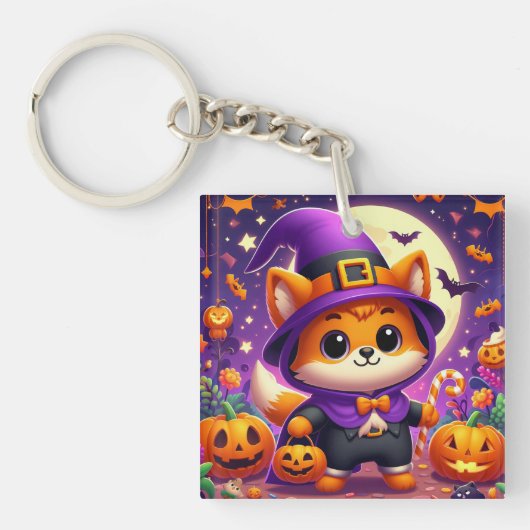 Trick or treat Fox Sleutelhanger (voorkant)