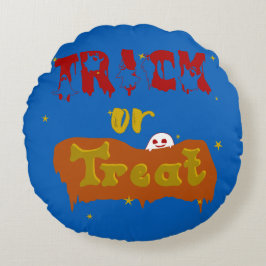 Trick or treat Funny Boo Halloween Rond Kussen