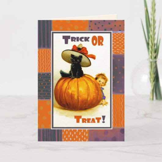 Trick or treat! Funny Kind Halloween Kaart (Voorkant)