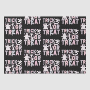 Trick or treat Geesten Schattige Zwart Halloween Tissuepapier