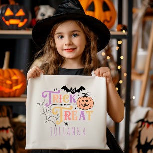 Trick or treat Gepersonaliseerde Halloween Snoep t Draagtas