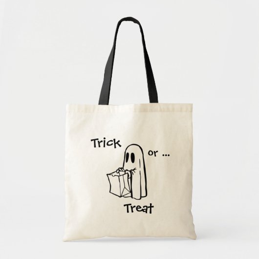 Trick or treat Ghost Canvas Tas (Voorkant)