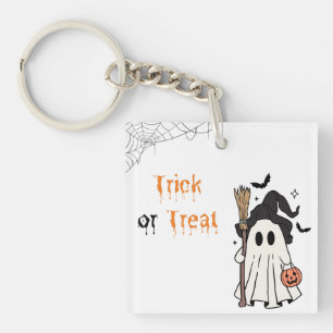 Trick or Treat Ghost Keychain