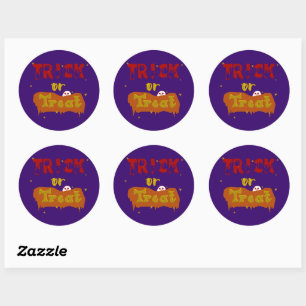 Trick or Treat Grappige Boe Halloween Sticker