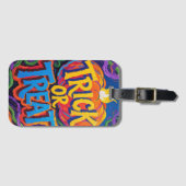 "Trick or treat" Halloween Bagagelabel (Voorkant (horizontaal))