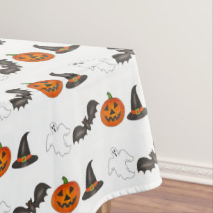Trick-or-Treat Halloween Bat Pumpkin Ghost Witch Tafelkleed