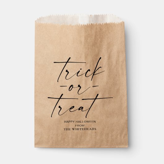 Trick or Treat Halloween Bedankzakje (Voorkant)