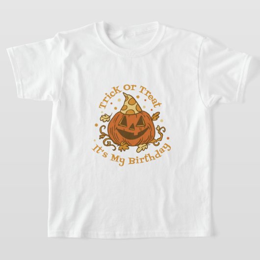 Trick or Treat Halloween Birthday T-Shirt (Poser)