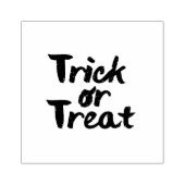 Trick or treat Halloween Brush Stroke Rubberstempel (Afrduk)