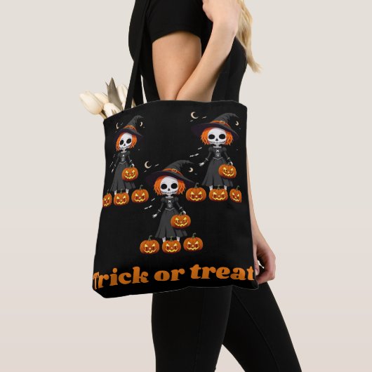 Trick or treat Halloween Canvas tas (Dichtbij)