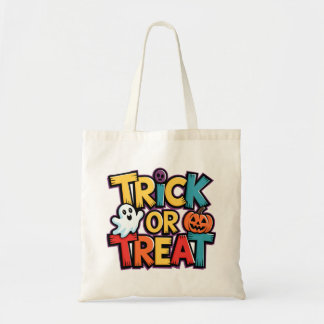 Trick or treat Halloween Canvas tas