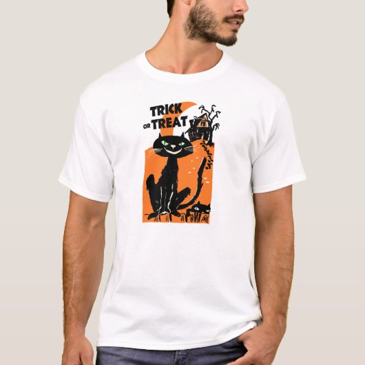 trick or treat Halloween Cats Shirt (Voorkant)