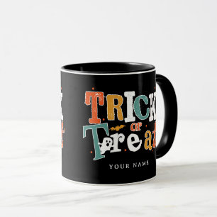Trick or treat Halloween Custom Name Mok