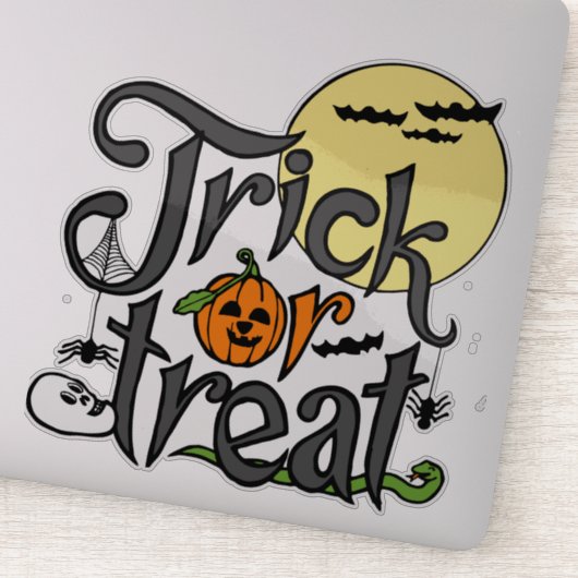 trick or treat  | Halloween design Sticker (Detail)