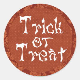 Trick or treat Halloween Face Ronde Sticker