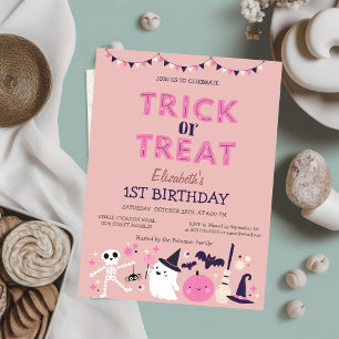 Trick or Treat Halloween-feest Verjaardag Kaart