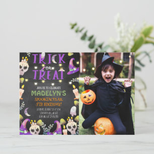 Trick or treat Halloween Foto Kaart