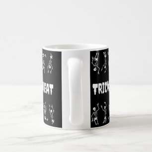 Trick or treat Halloween Funny Skulls Koffiemok