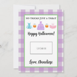 Trick or treat Halloween Gift Kaart Holder