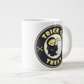 Trick or treat Halloween grim reaper karakter Extra Grote Beker (Voorkant rechts)
