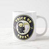 Trick or treat Halloween grim reaper karakter Extra Grote Beker (Rechts)
